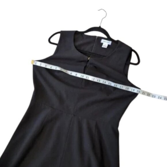Calvin Klein black A-line flared sleeveless mini dress size 12 - Picture 6 of 7